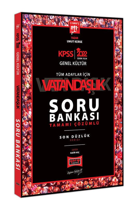 Yargı Yayınları 2022 KPSS Genel Kültür Tüm Adaylar İçin Son Düzlük 5 Yargıç Tamamı Çözümlü Vatandaşlık Soru Bankası