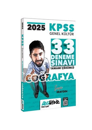 HocaWebde Yayınları 2025 KPSS Coğrafya Tamamı Çözümlü 33 Deneme Sınavı