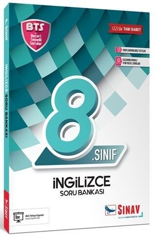Sınav Yayınları 8. Sınıf LGS İngilizce Soru Bankası