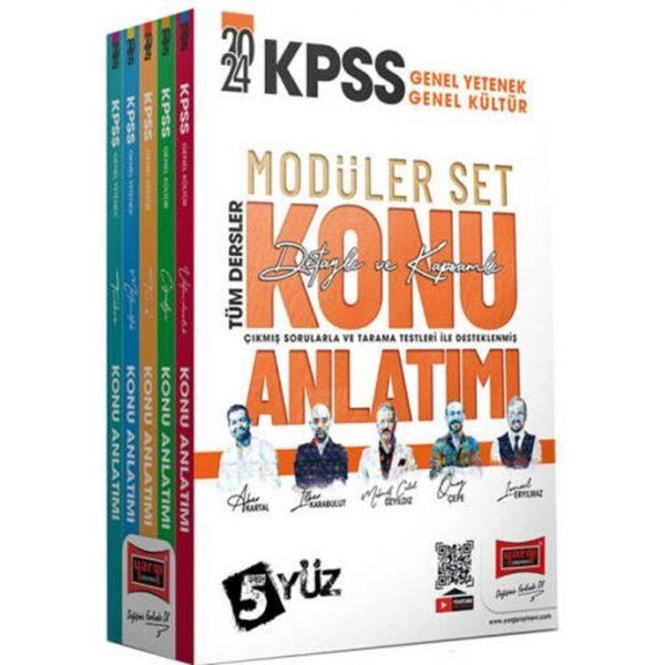 Yargı Yayınları 2024 KPSS 5Yüz Ekibi GKGY Tüm Dersler Konu Anlatımlı Modüler Set