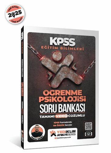 Yediiklim Yayınları 2025 Eğitim Bilimleri Atölye Serisi Öğrenme Psikolojisi Tamamı Video Çözümlü Soru Bankası