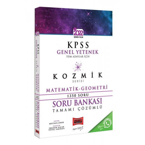 Yargı Yayınları 2022 KPSS Tüm Adaylar İçin Genel Yetenek Kozmik Serisi Tamamı Çözümlü Matematik Geometri Soru Bankası