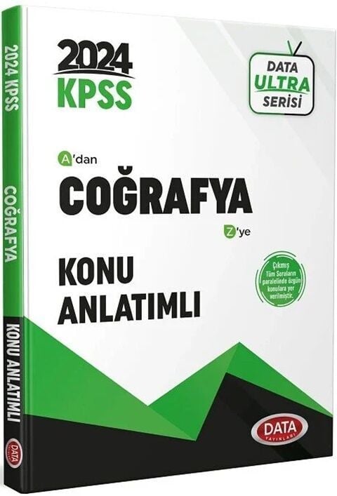 Data Yayınları 2024 KPSS Coğrafya Ultra Konu Anlatımlı