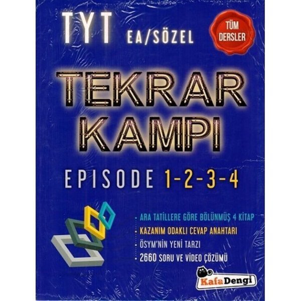 Kafa Dengi Yayınları TYT Eşit Ağırlık Sözel Tüm Dersler Tekrar Kampı