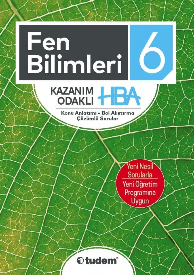 Tudem Yayınları 6. Sınıf Fen Bilimleri Kazanım Odaklı HBA