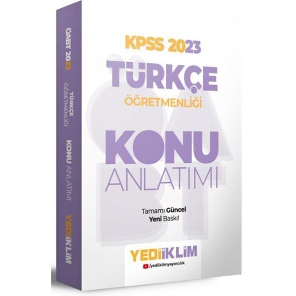 Yediiklim Yayınları 2023 ÖABT Türkçe Öğretmenliği Konu Anlatımı