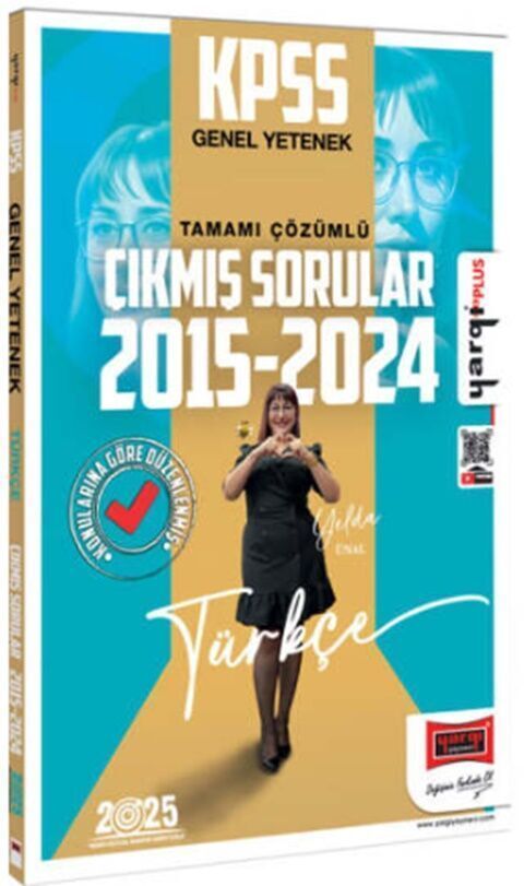 Yargı Yayınları 2025 KPSS Genel Yetenek 2015-2024 Türkçe Konularına Göre Düzenlenmiş Tamamı Çözümlü Çıkmış Sorular