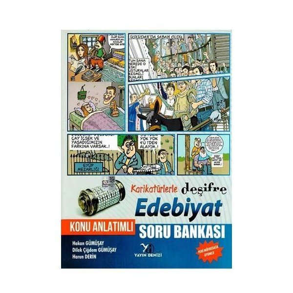 Yayın Denizi Yayınları Edebiyat Karikatürlerle Deşifre Konu Anlatımlı Soru Bankası