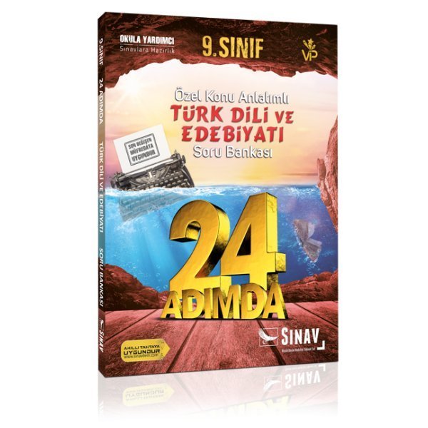 Sınav Yayınları 9. Sınıf Türk Dili ve Edebiyatı 24 Adımda Özel Konu Anlatımlı Soru Bankası