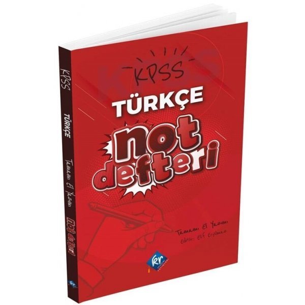 KR Akademi 2022 KPSS Türkçe Konu Anlatımlı Not Defteri