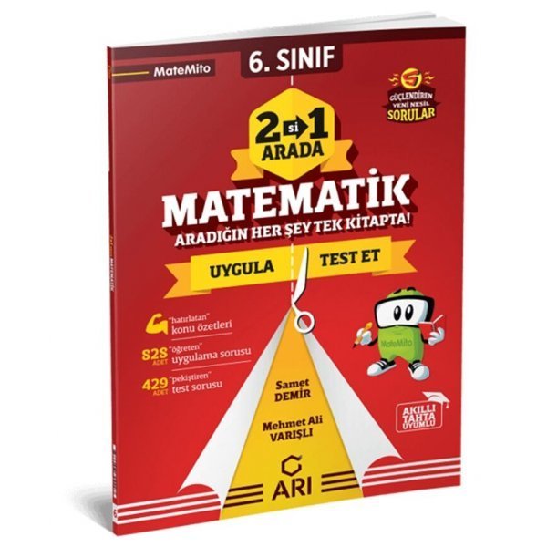 Arı Yayıncılık 6. Sınıf Matematik 2 si 1 Arada Matemito