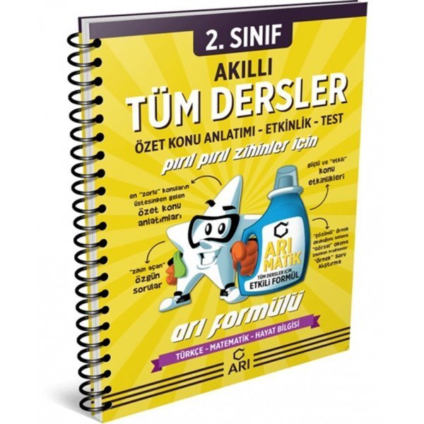 Arı Yayıncılık 2. Sınıf Akıllı Tüm Dersler Defteri
