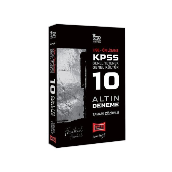 Yargı Yayınları 2022 KPSS Lise Önlisans 10 Altın Fasikül Deneme Sınavı