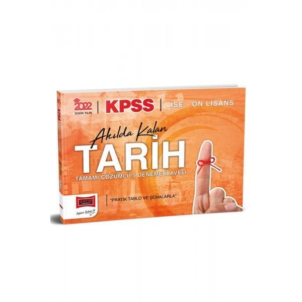 Yargı Yayınları 2022 KPSS Lise Ön Lisans Akılda Kalan Tarih Tamamı Çözümlü İlaveli 5 Deneme