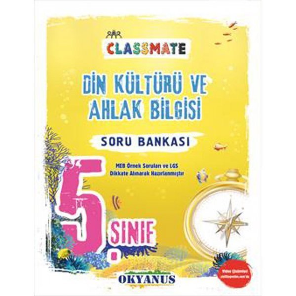 Okyanus Yayınları 5. Sınıf Din Kültürü Ve Ahlak Bilgisi Classmate Soru Bankası
