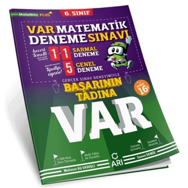 Arı Yayıncılık 6. Sınıf Matematik Var Deneme Sınavı