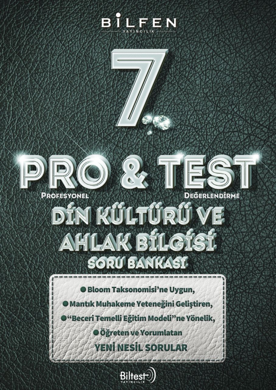 Bilfen Yayınları 7. Sınıf Din Kültürü ve Ahlak Bilgisi Protest Soru Bankası