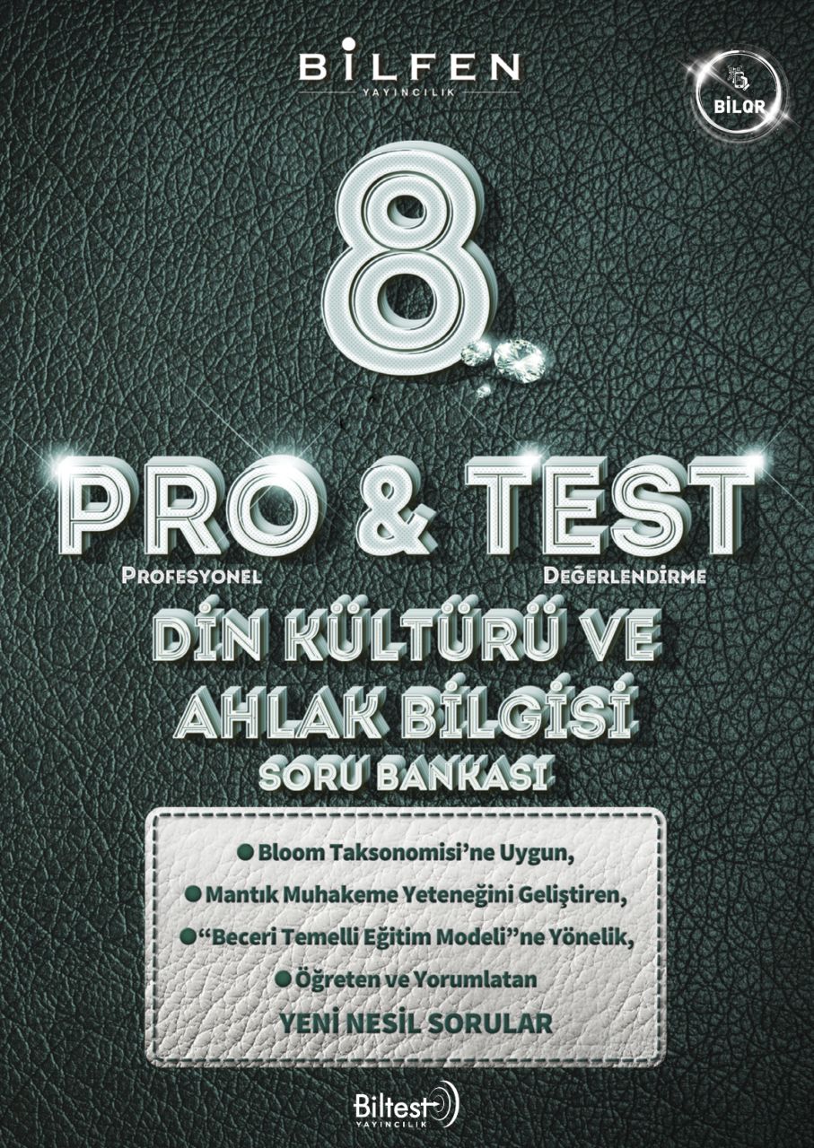 Bilfen Yayınları 8. Sınıf Din Kültürü ve Ahlak Bilgisi ProTest Soru Bankası