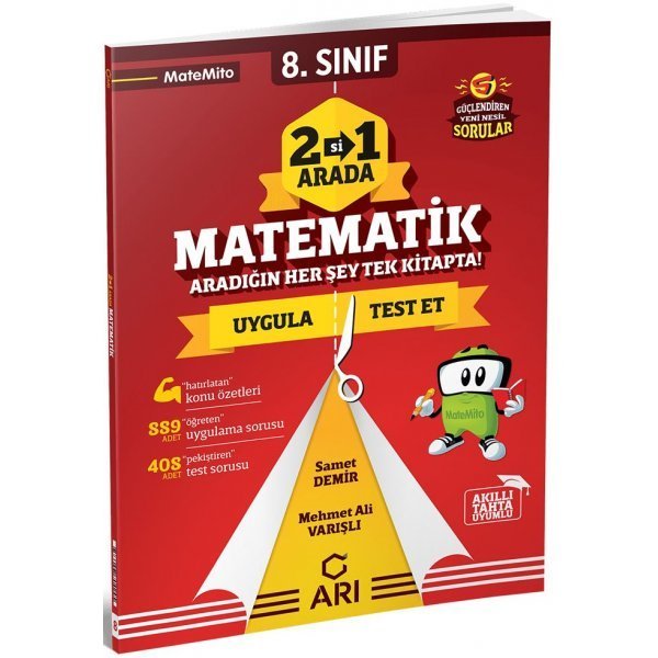 Arı Yayıncılık 8. Sınıf Matematik 2 si 1 Arada Matemito