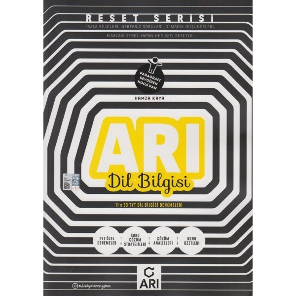 Arı Yayıncılık TYT Dil Bilgisi Arı Reset Serisi Denemeleri