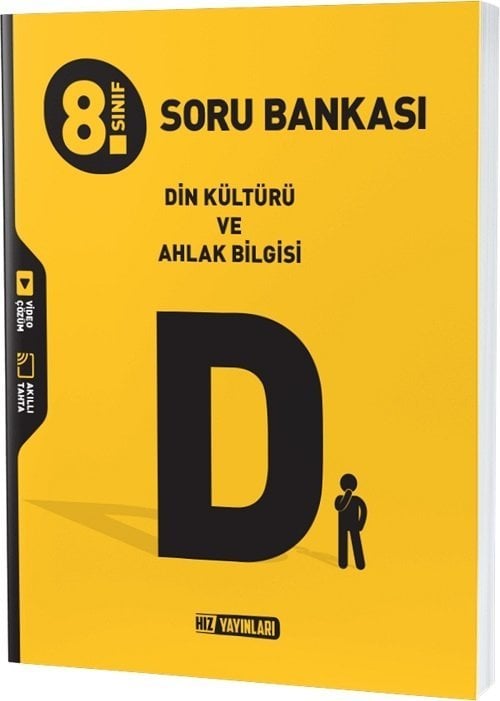 Hız Yayınları 8. Sınıf Din Kültürü ve Ahlak Bilgisi Soru Bankası