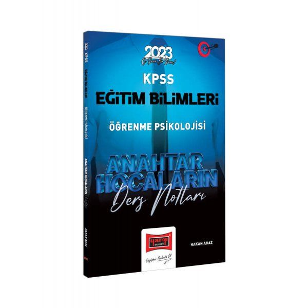 Yargı Yayınları 2023 KPSS Eğitim Bilimleri Anahtar Hocaların Öğrenme Psikolojisi Ders Notları