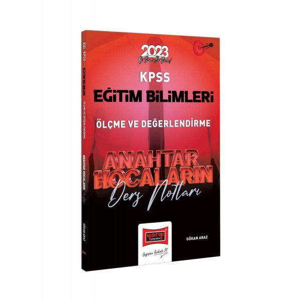 Yargı Yayınları 2023 KPSS Eğitim Bilimleri Anahtar Hocaların Ölçme ve Değerlendirme Ders Notları