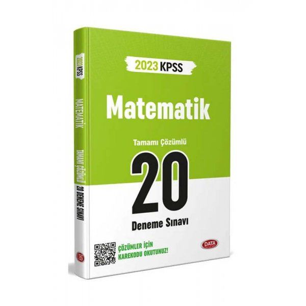 Data Yayınları 2023 KPSS Matematik Tamamı Çözümlü 20 Deneme
