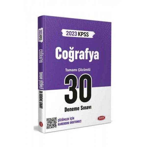 Data Yayınları 2023 KPSS Coğrafya Tamamı Çözümlü 30 Deneme