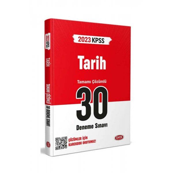 Data Yayınları 2023 KPSS Tarih Tamamı Çözümlü 30 Deneme