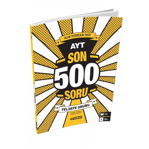 Hız Yayınları AYT Felsefe Grubu Son 500 Soru