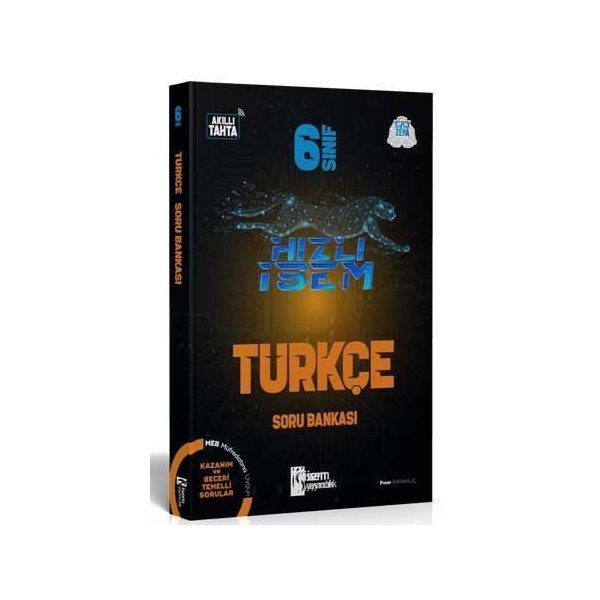 İsem Yayınları 6. Sınıf Türkçe Hızlı İsem Soru Bankası
