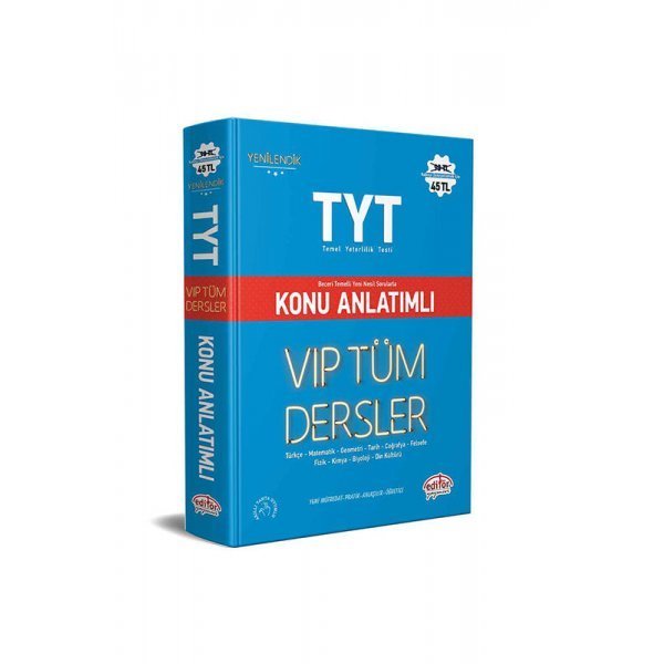 Editör Yayınları TYT VIP Tüm Dersler Konu Anlatımlı