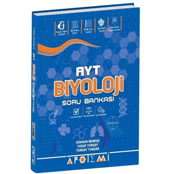Apotemi Yayınları AYT Biyoloji Soru Bankası