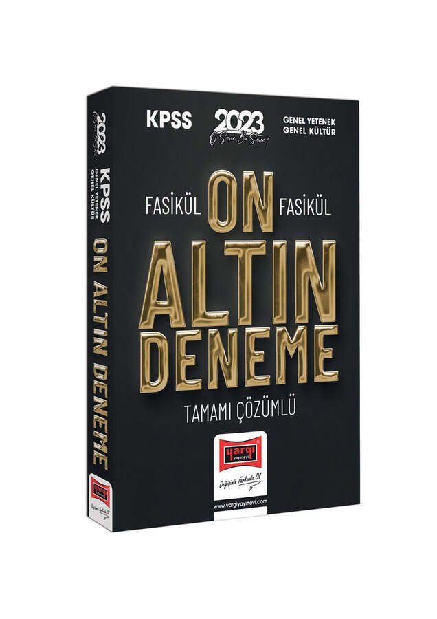 Yargı Yayınları 2023 KPSS GY-GK Fasikül Fasikül Tamamı Çözümlü 10 Altın Deneme