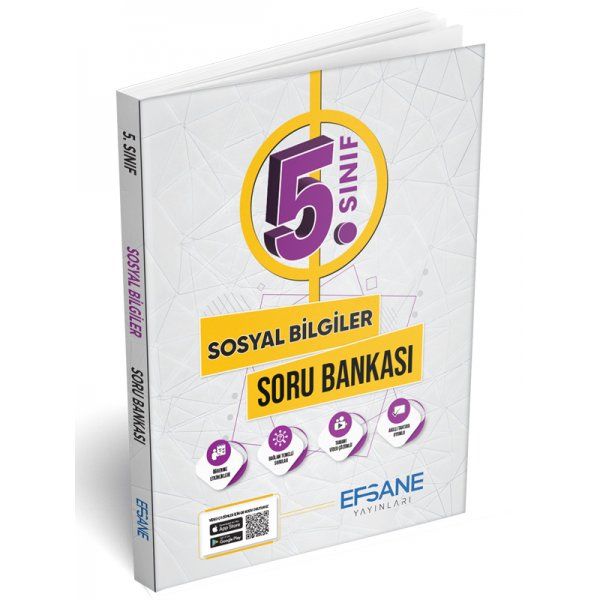 Efsane Yayınları 5.Sınıf Sosyal Bilgiler Soru Bankası ( Tamamı Video Çözümlü )