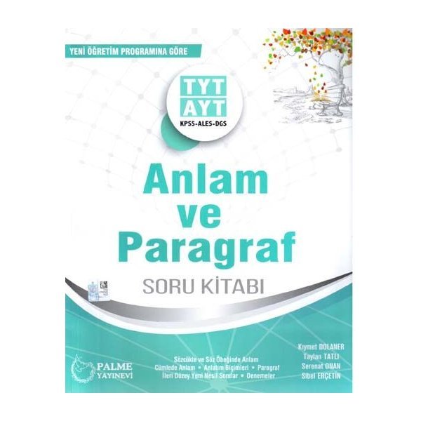 Palme Yayınları TYT AYT KPSS ALES DGS Anlam ve Paragraf Soru Kitabı