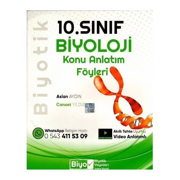Biyotik Yayınları 10. Sınıf Biyoloji Konu Anlatım Föyleri
