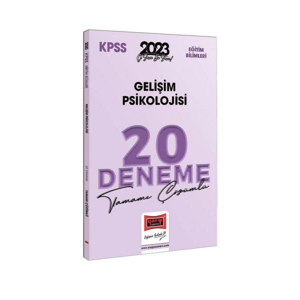Yargı Yayınları 2023 KPSS Eğitim Bilimleri Gelişim Psikolojisi Tamamı Çözümlü 20 Deneme
