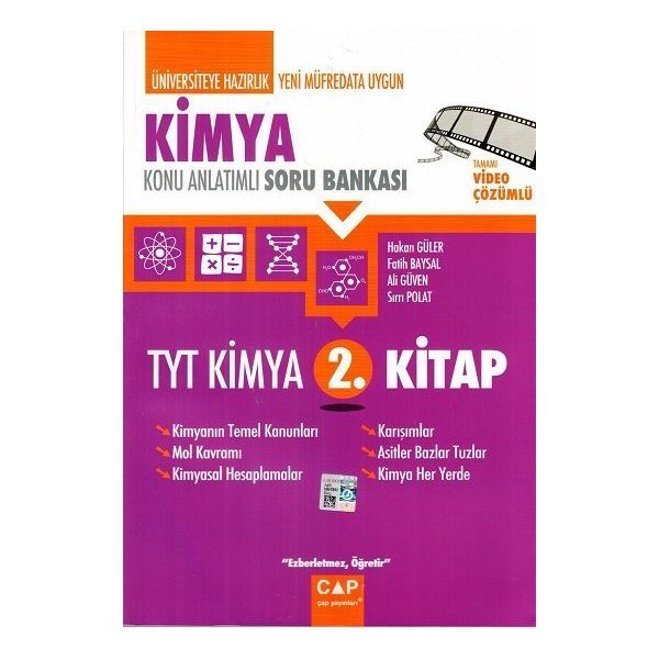 Çap Yayınları TYT Kimya 2. Kitap Konu Anlatımlı Soru Bankası