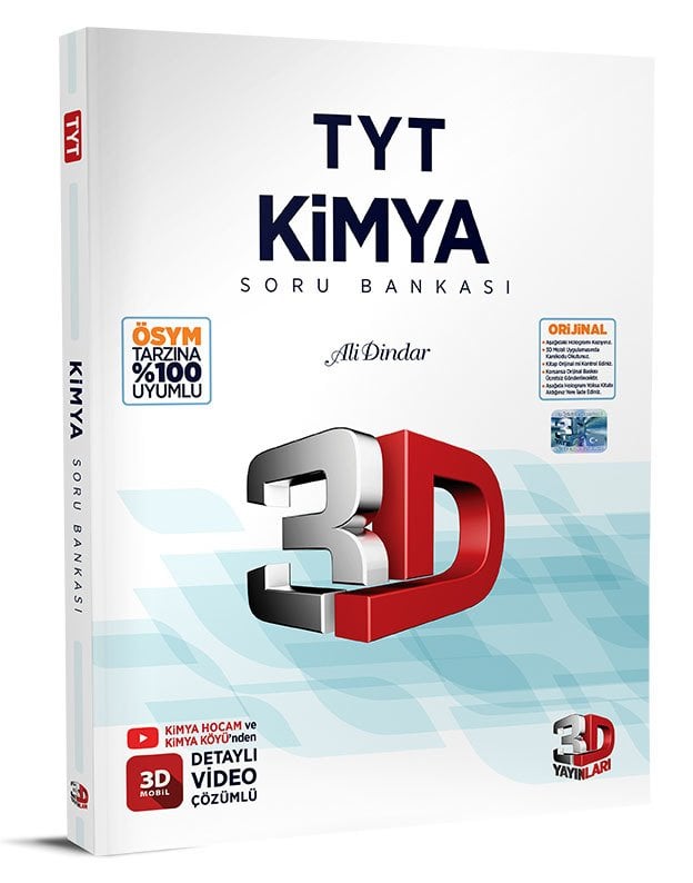 3D Yayınları TYT Kimya 3D Soru Bankası