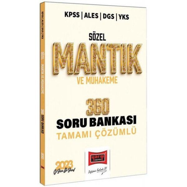 Yargı Yayınları 2023 KPSS ALES DGS YKS TYT AYT Sözel Mantık ve Muhakeme 360 Soru Bankası