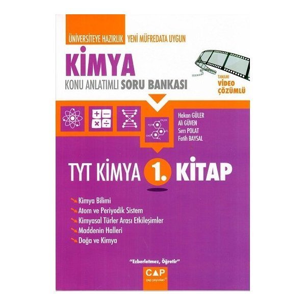 Çap Yayınları TYT Kimya (1. Kitap)