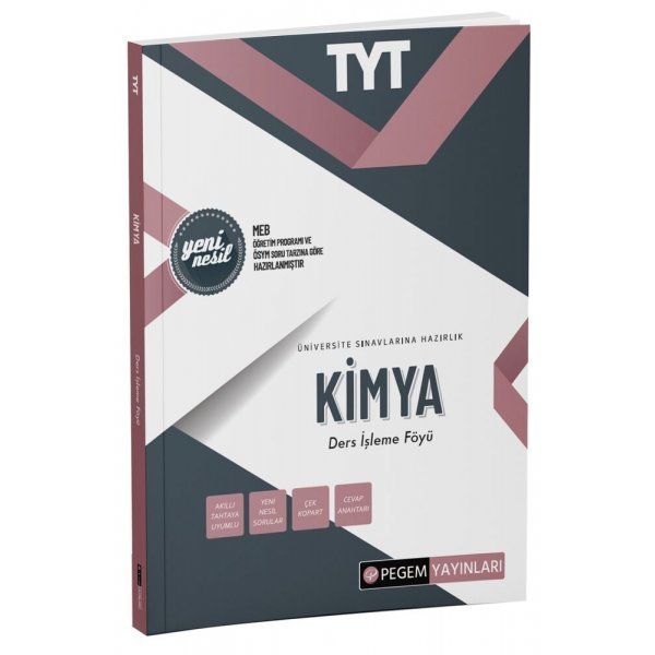 Pegem Yayınları 2022 TYT Kimya Ders İşleme Föyü