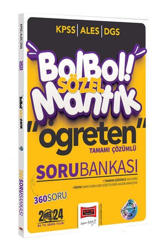 Yargı Yayınları 2024 KPSS ALES DGS Bol Bol Öğreten Sözel Mantık Tamamı Çözümlü 360 Soru Bankası