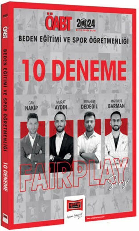 Yargı Yayınları 2024 ÖABT Beden Eğitimi ve Spor Öğretmenliği Fairplay 10 Deneme