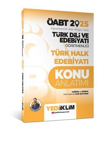 Yediiklim Yayınları 2025 ÖABT Türk Dili ve Edebiyatı Öğretmenliği Türk Halk Edebiyatı Konu Anlatımı