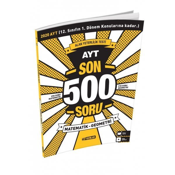 Hız Yayınları AYT Matematik Geometri Son 500 Soru