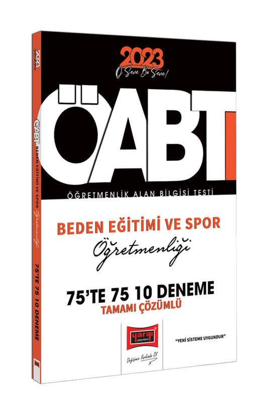 Yargı Yayınları 2023 KPSS ÖABT Beden Eğitimi ve Spor Öğretmenliği Tamamı Çözümlü 10 Deneme Sınavı