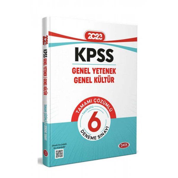 Data Yayınları 2023 KPSS Genel Yetenek Genel Kültür Tamamı Çözümlü 6 Fasikül Deneme Sınavı